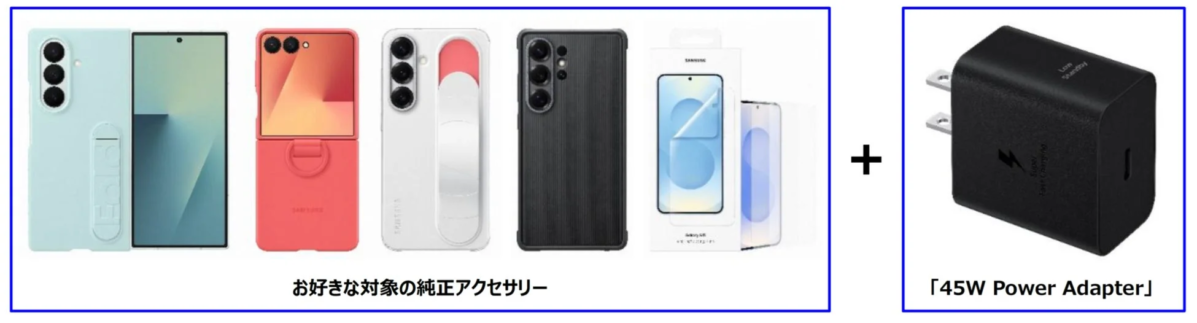 お好きな対象の純正アクセサリーと45W Power Adapter