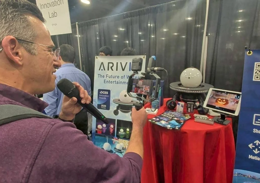 CESでのARIVIAのプレゼンテーション風景