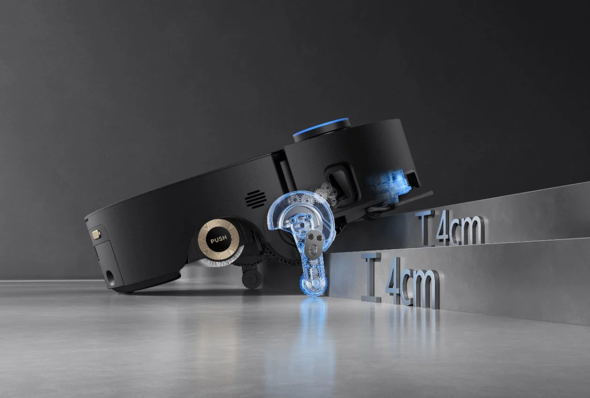 ロボット掃除機が4cm段差を乗り越える