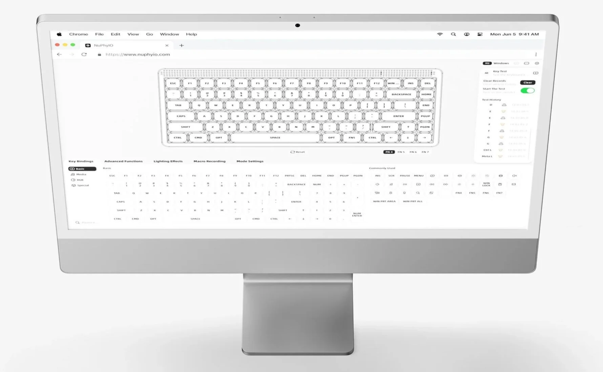 NuPhy IO 2.0設定画面