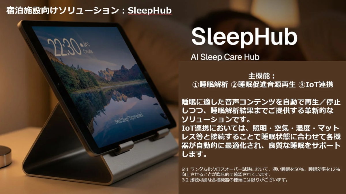 SleepHub 宿泊施設向けソリューション