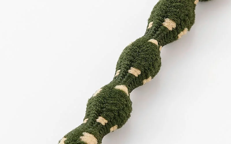 こぶ型ひものクローズアップ