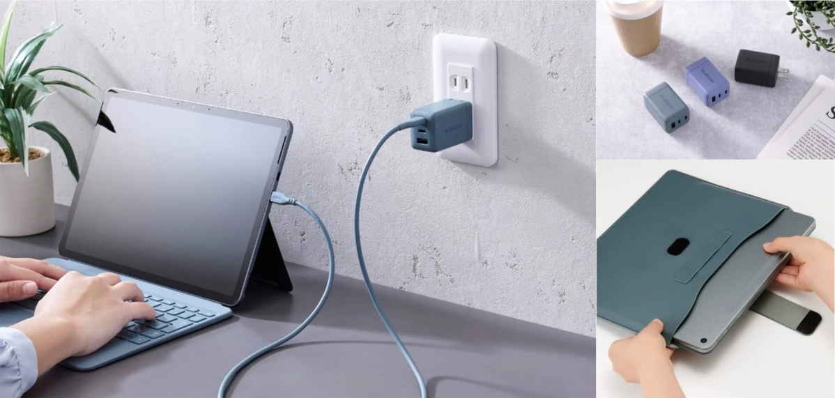 USB Power Delivery 67W AC充電器の使用イメージ