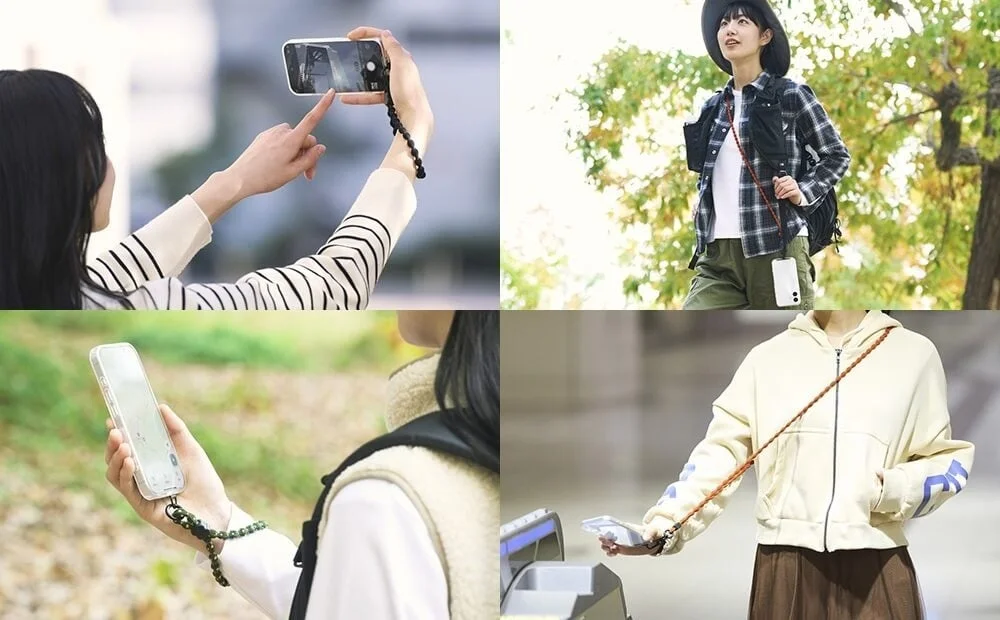 スマートフォン用ストラップの様々な使い方