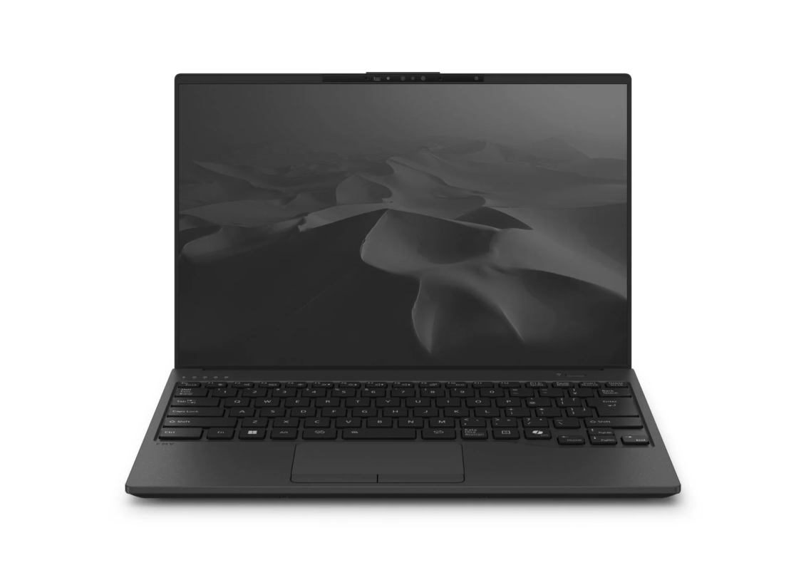 黒いノートパソコン