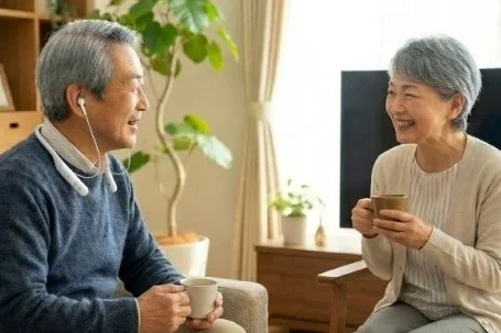 高齢夫婦の会話シーン