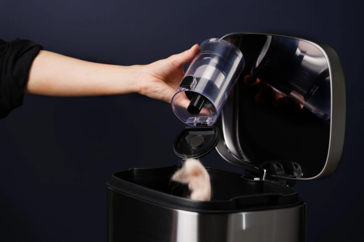 ゴミ捨ての様子