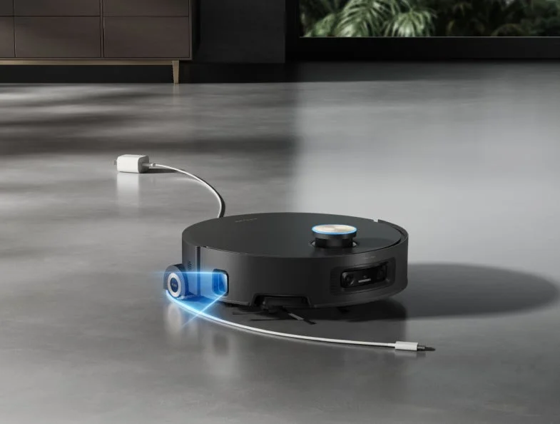 ロボット掃除機が室内に置かれている