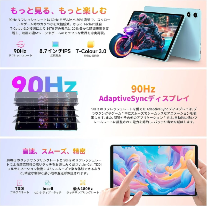 90Hz AdaptiveSyncディスプレイ