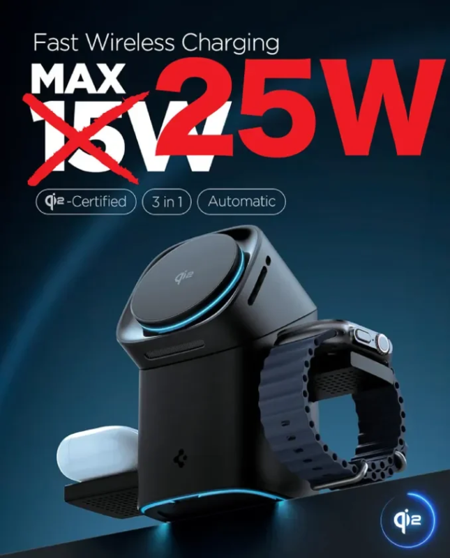 最大25Wの高速ワイヤレス充電器