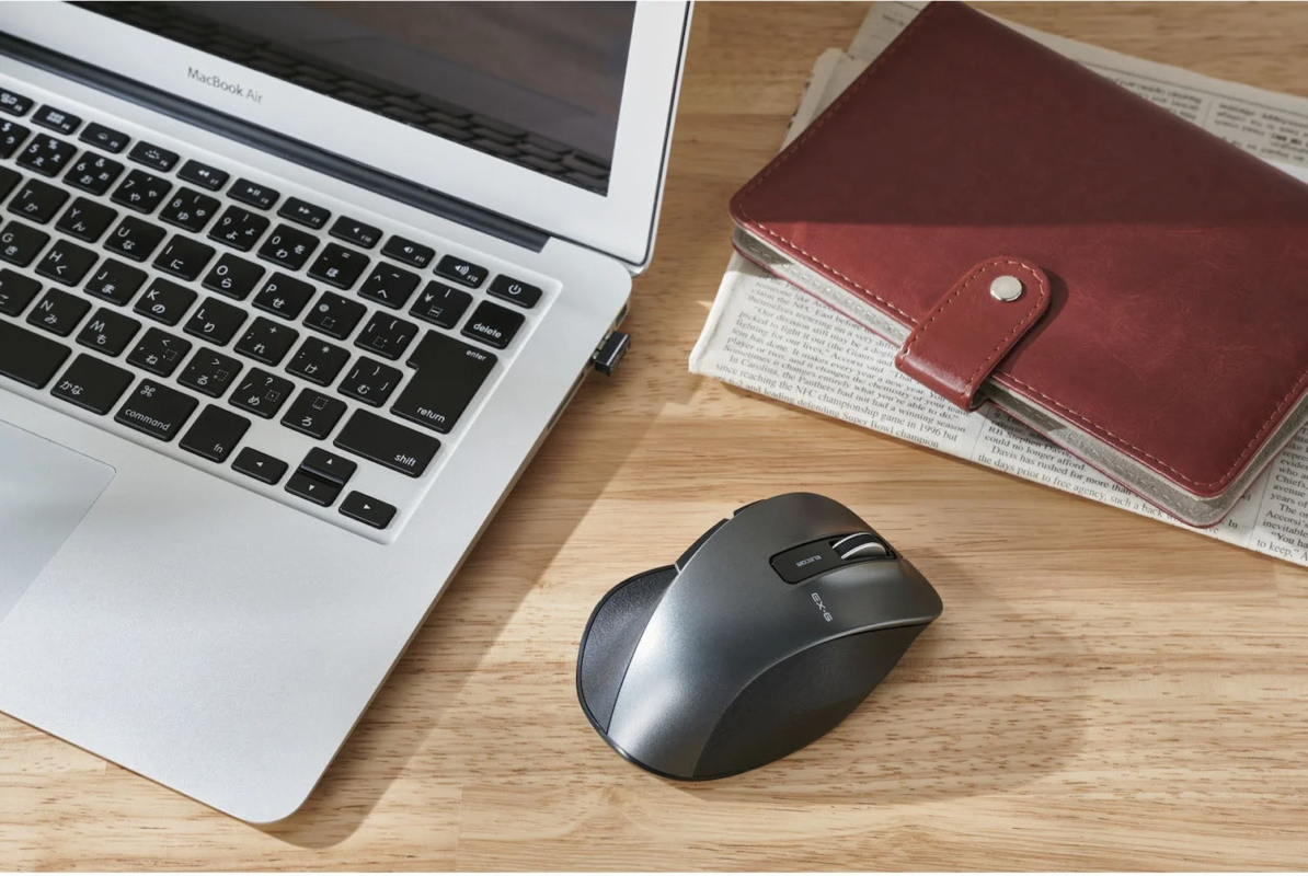 EX-Gマウス BlueLED/Mサイズ/無線/2.4GHz/5ボタン