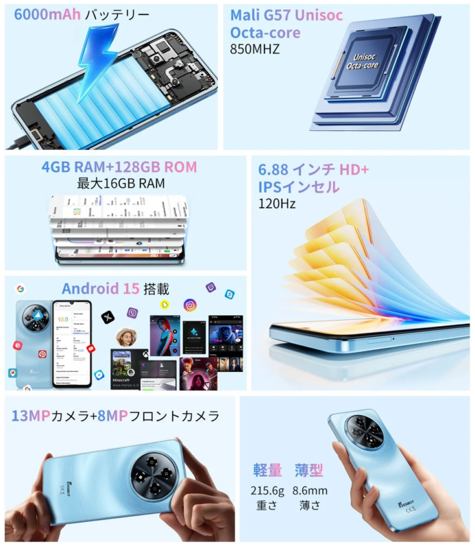 FOSSiBOT S5/S5 Proの主な特徴