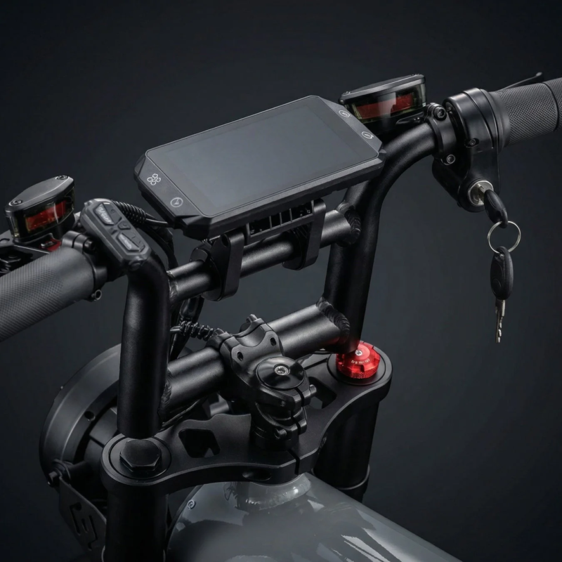 ハンドル周りのクローズアップ