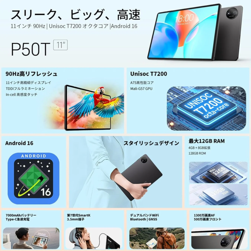 P50T全体スペック