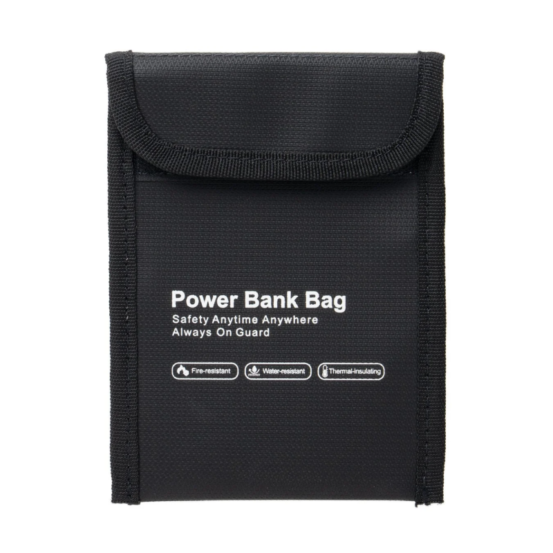 モバイルバッテリー用 燃えにくいケース（ブラック）