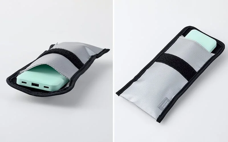 Mサイズにモバイルバッテリーを収納