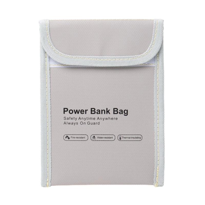 モバイルバッテリー用 燃えにくいケース（グレー）