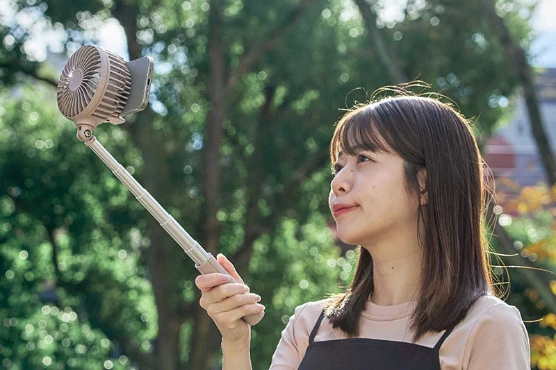 自撮り棒の使用例