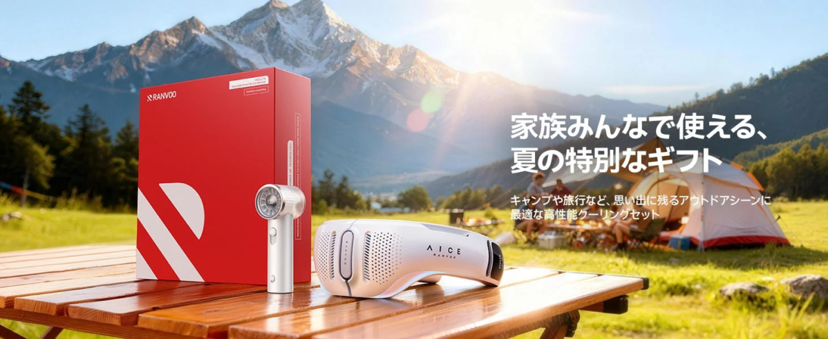 RANVOO製品とアウトドアシーン