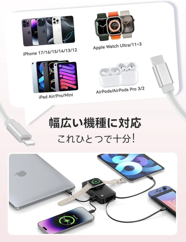 幅広い機種対応