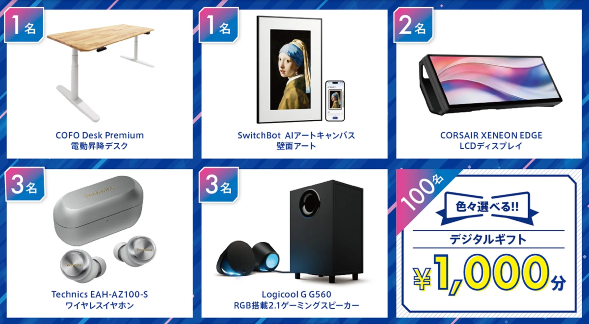 キャンペーン景品