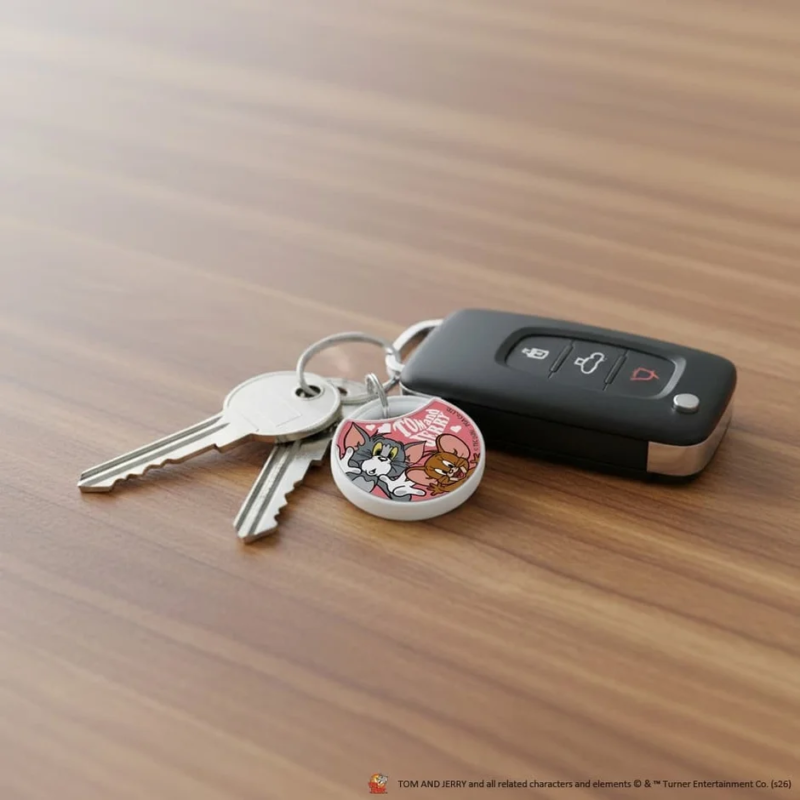 紛失防止タグ（鍵への取り付け例）