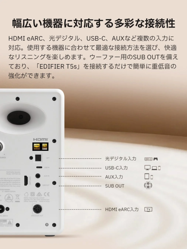 M90の多彩な接続端子