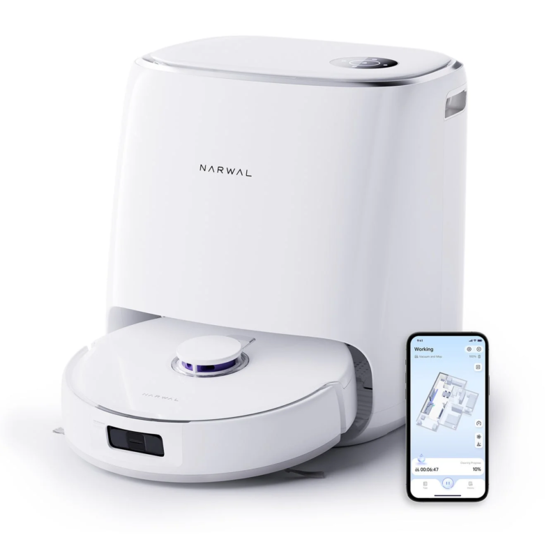 ロボット掃除機とアプリ画面