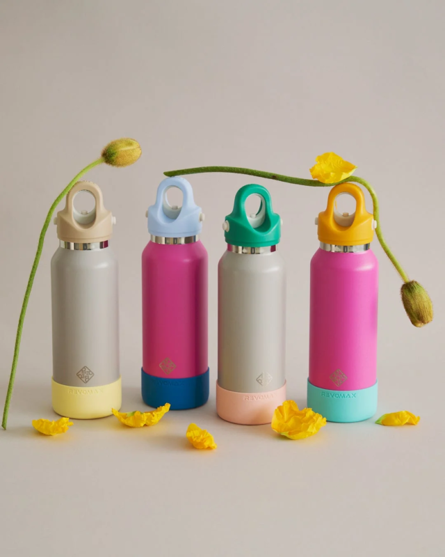 REVOMAXボトルとポピー