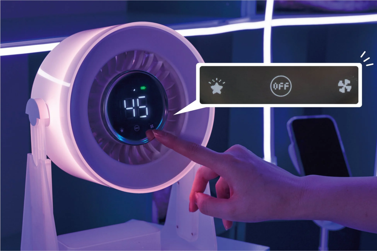 デジタル表示とタッチパネル