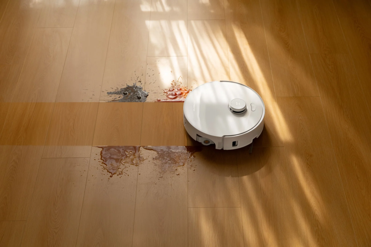 ロボット掃除機が液体を清掃