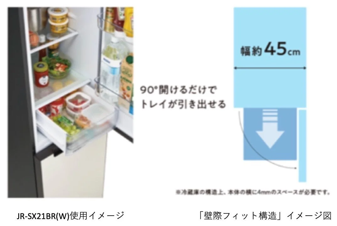 『freemo』壁際フィット構造