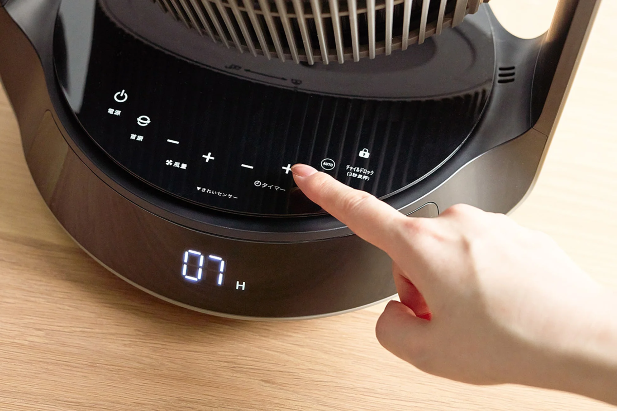 サーキュレーターのタイマー設定画面