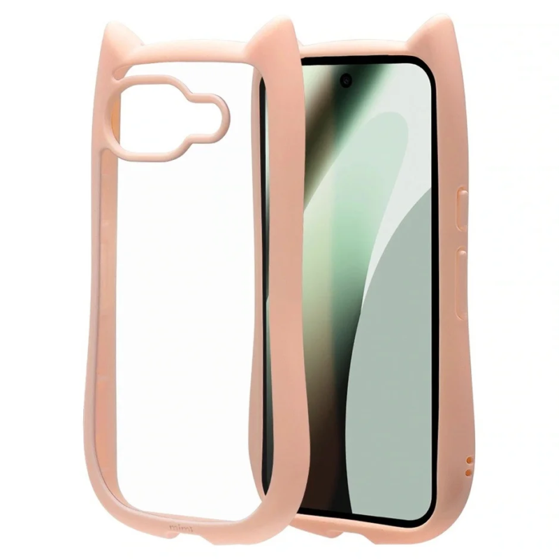 ピンクの猫耳ケース