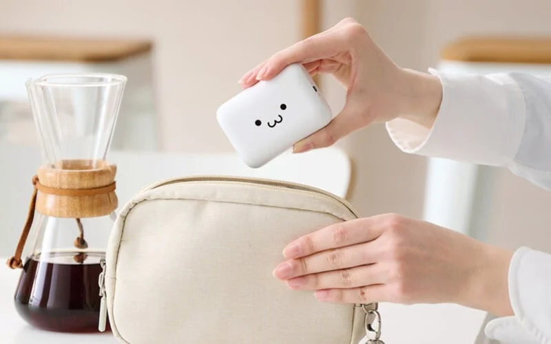 ポーチに入れるモバイルバッテリー