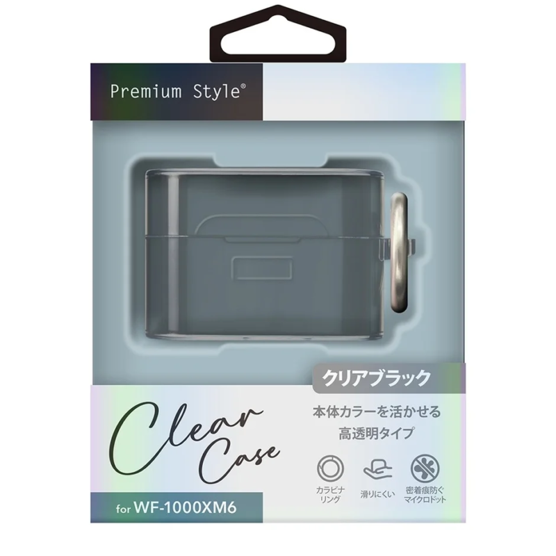 WF-1000XM6用クリアケース(クリアブラック)