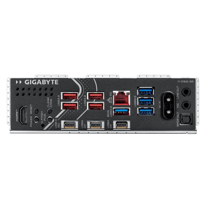 GIGABYTE X870E EAGLE X3D WIFI7 リアI/Oパネル