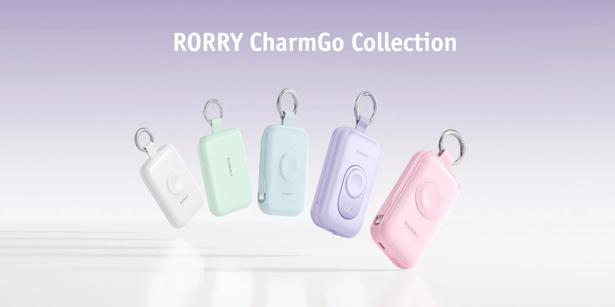 CharmGoコレクションのパステルカラー充電器5つ