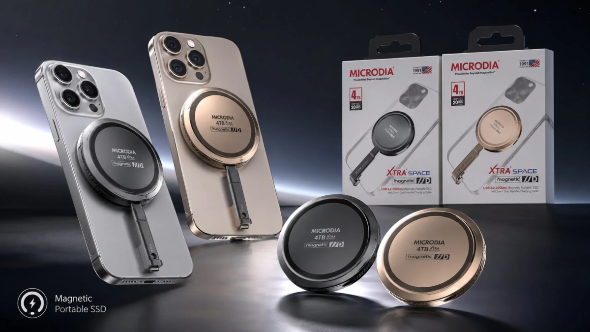 MICRODIA Magnetic Portable SSD