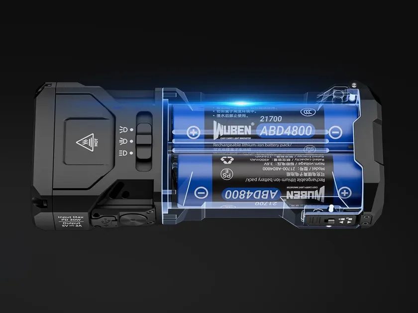 WUBEN X1 Proのツインバッテリーシステム