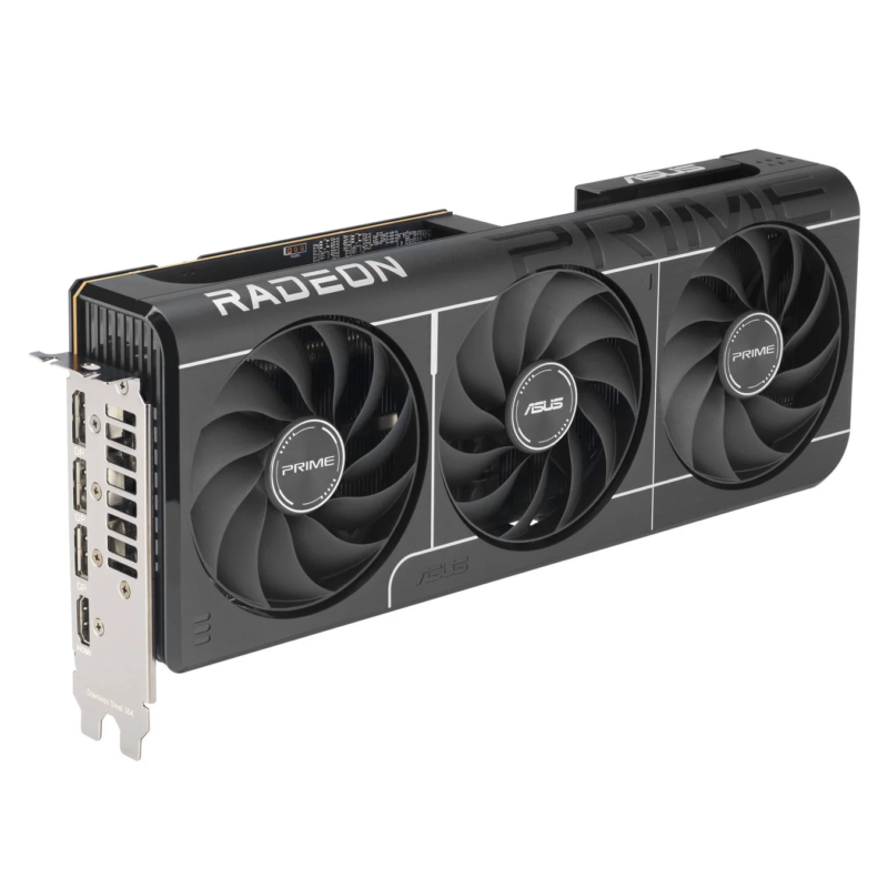 ASUS PRIME Radeon RX 9070 GRE EVOの側面