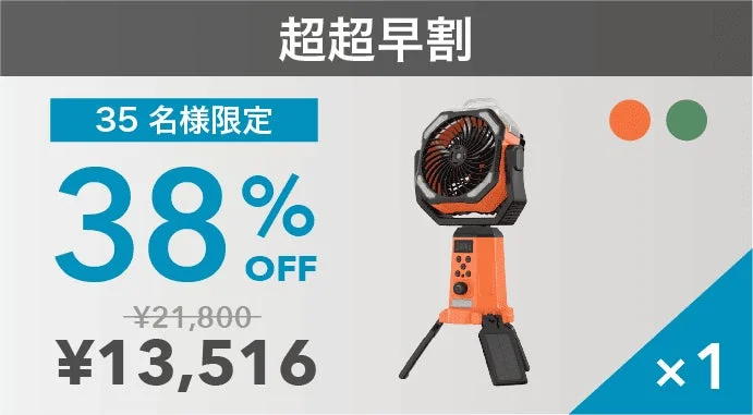 Makuake超超早割の割引例