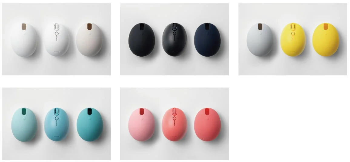 Various colored mice with soft shells