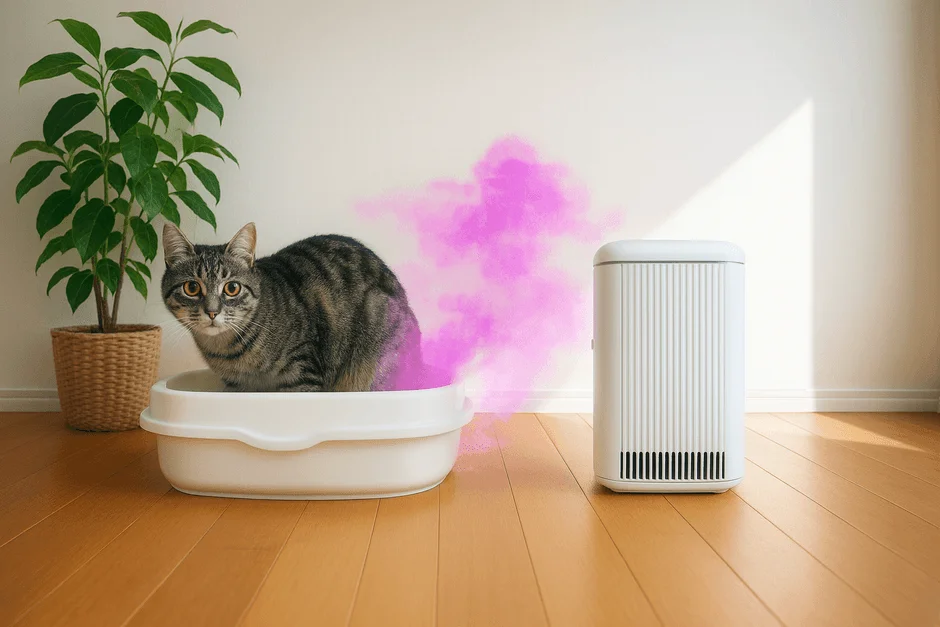 猫とトイレと空気清浄機