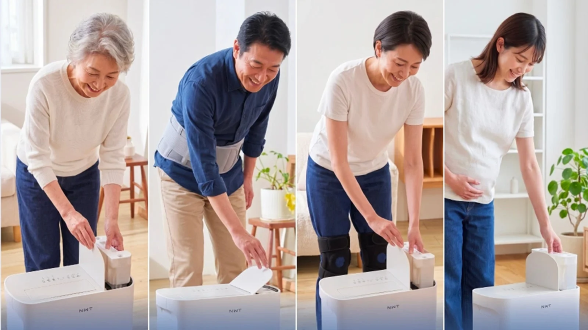 引き出し式タンクによる負担軽減