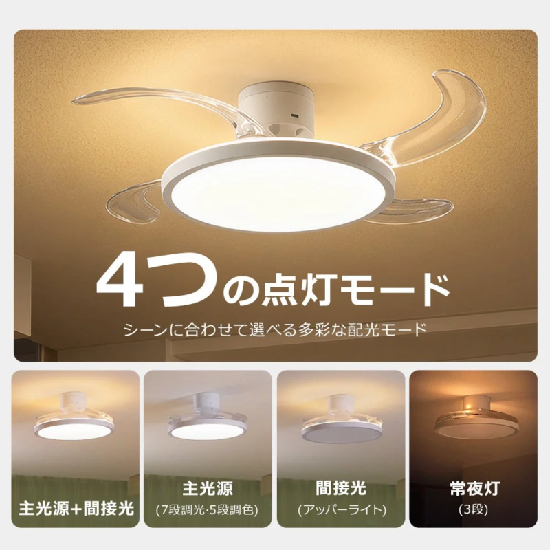 4つの点灯モード