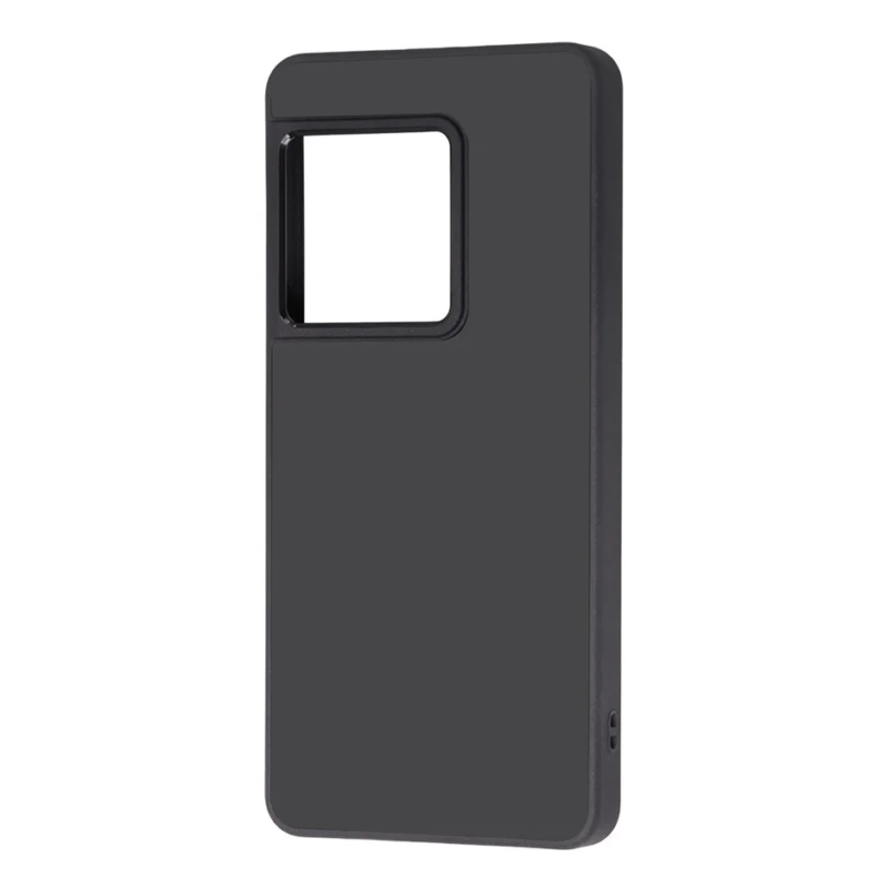 スマートフォン用のシンプルなダークグレーの保護ケースです。