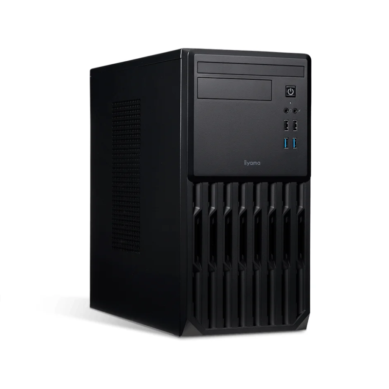 黒色のタワー型デスクトップPCケース