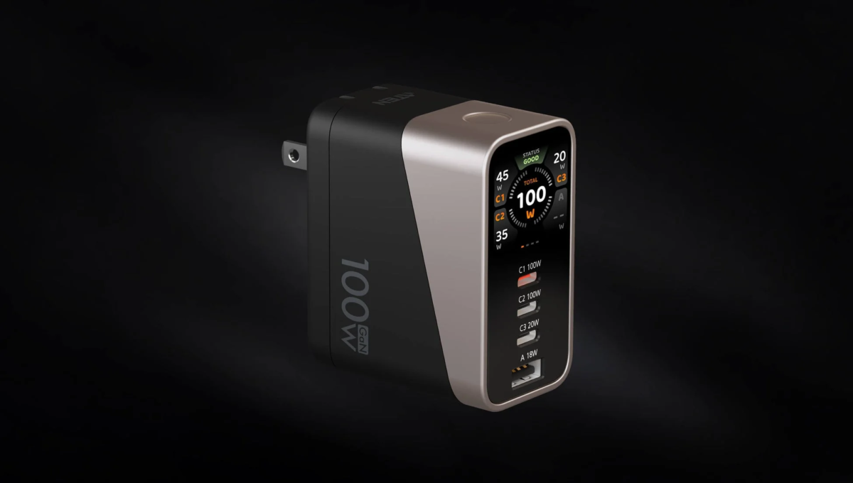 100W スマートディスプレイ充電器