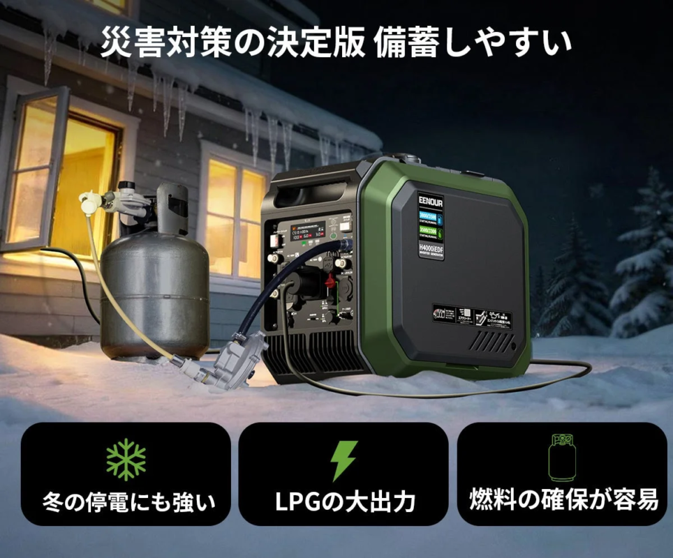 災害対策の決定版 EENOUR H4000IEDF